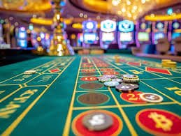 Studio live blackjack dengan dealer profesional dan kamera multi-sudut di platform plokitoto